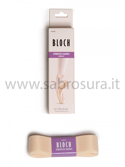 Bloch A0528 Nastro in raso elasticizzato rosa 22 mm