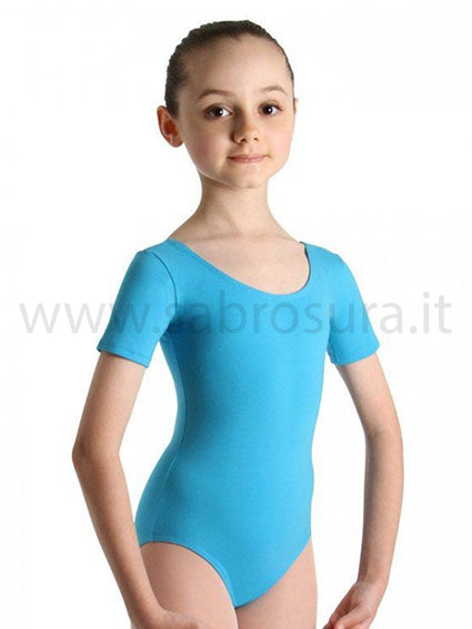 Bloch BU201C Body a maniche corte rosa, lilla, marine