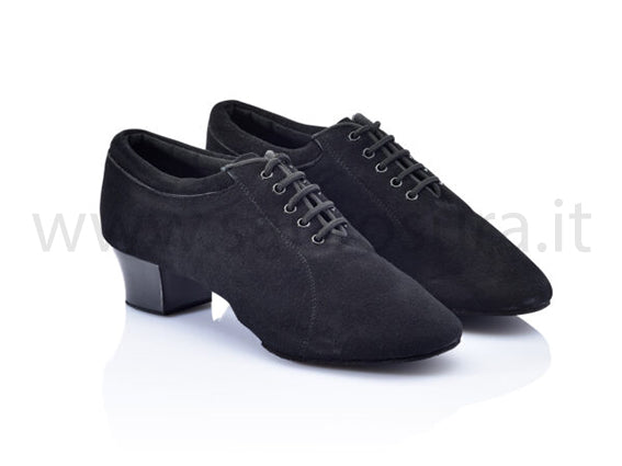 DU9214 nabuk nero tacco 4 cm