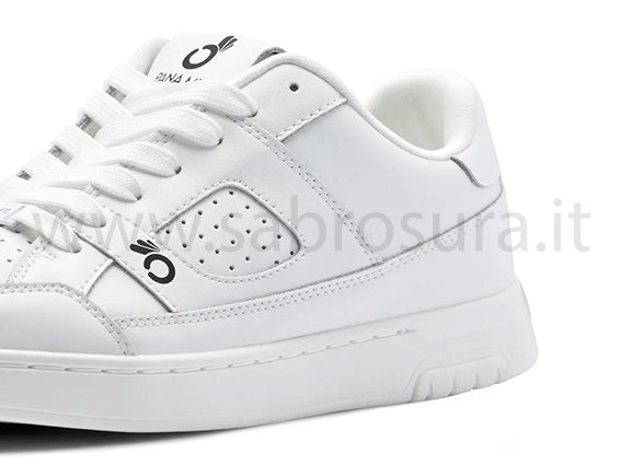 PANA MIO LEATHER white low top
