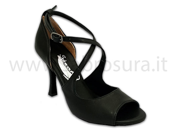 TL137 nappa nera tacco 9 cm