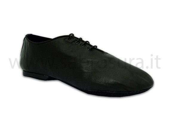Jazz nappa nera tacco 1 cm