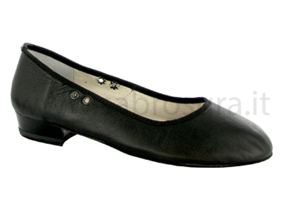 AL2187 carattere pelle nera tacco 2,5 cm
