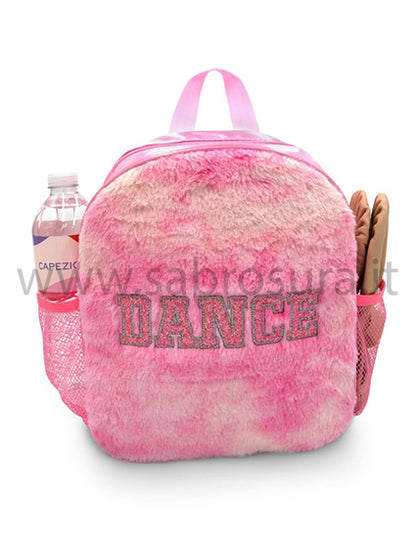 Capezio B287 Zaino in finta pelliccia rosa