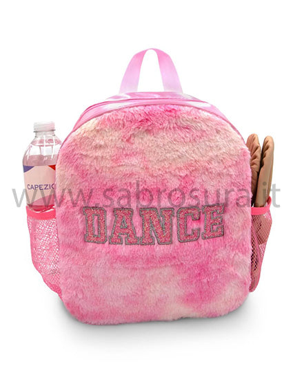 Capezio B287 Zaino in finta pelliccia rosa