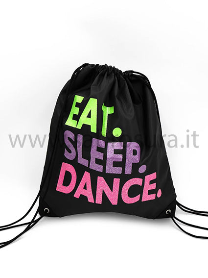 Capezio B292 Zaino Mangia Dormi Balla con cordino nero