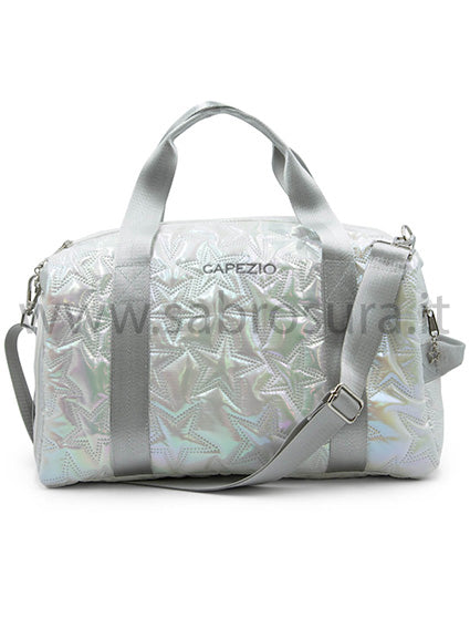 Capezio B323 Borsa a bauletto Stella metallizzata blu e argento