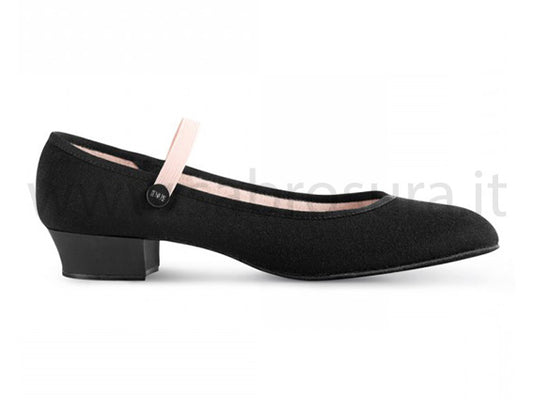 Bloch S0326GU S0326LU Accent carattere tela nera tacco 2,5 cm