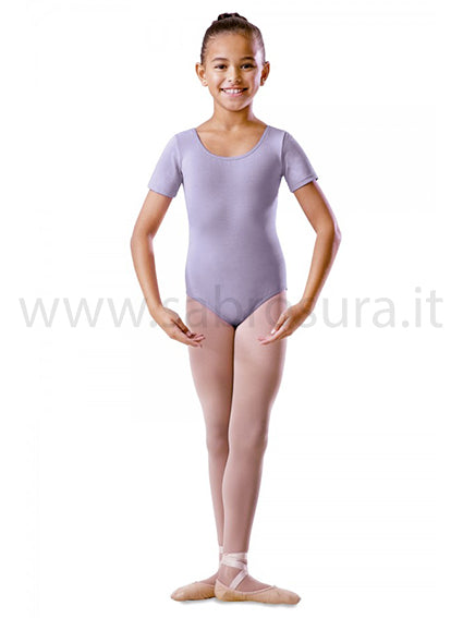 Bloch BU201C Body a maniche corte rosa, lilla, marine
