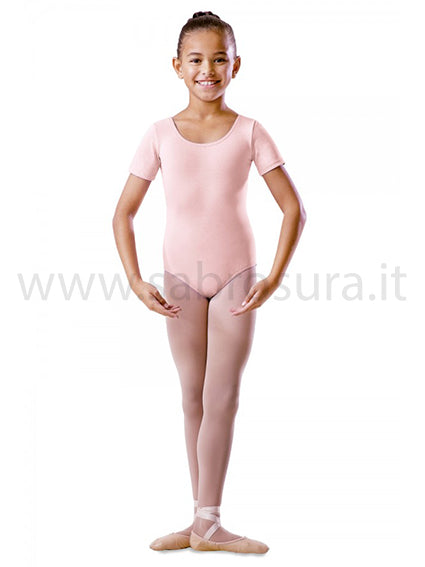 Bloch BU201C Body a maniche corte rosa, lilla, marine