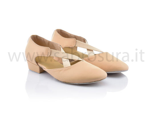 DL5211 "Insegnante" pelle nude tacco 2,5 cm