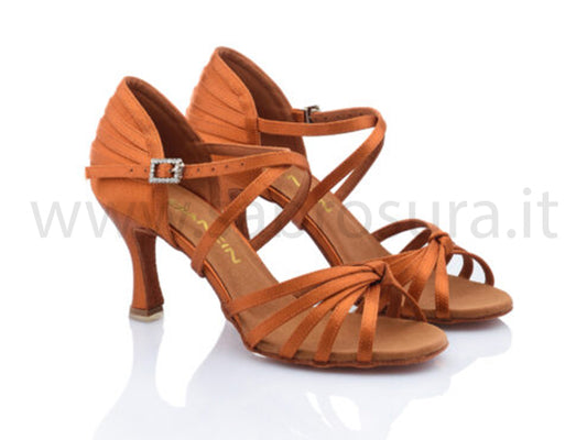 DL9631 raso flesh tacco 7,5 cm