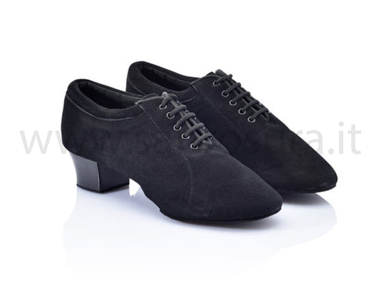 DU9214 nabuk nero tacco 4 cm