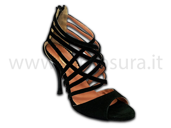 HL1610 camoscio nero tacco 9