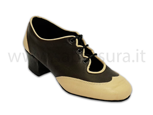 JLAdele pelle testa di moro e beige tacco 4 cm