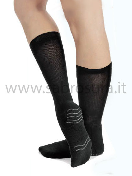 P524 calzino da contemporaneo microfibra nero