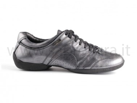 PDM001 Casual pelle argento nera