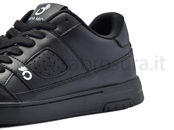 PANA MIO LEATHER black low top