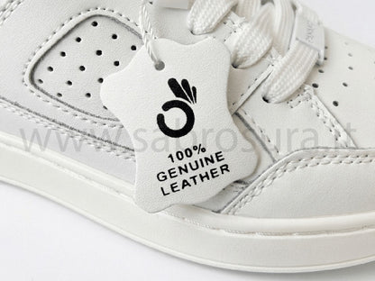 PANA MIO LEATHER white low top