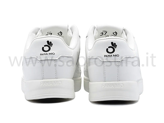 PANA MIO LEATHER white low top
