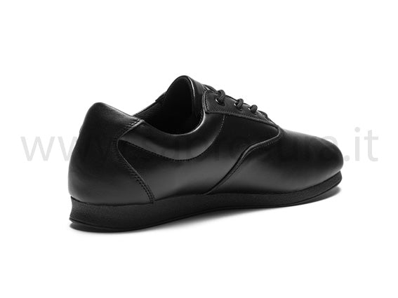 Rumpf Swing Twist R1660 pelle nera suola zeppa 1 cm