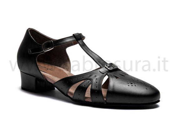 RL9212 pelle nera tacco 3 cm