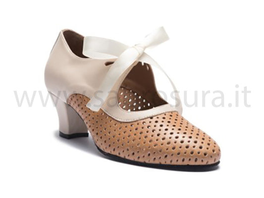 RL9245 pelle marrone e panna