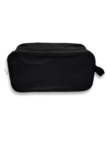 Borsa porta scarpe con cerniera nera