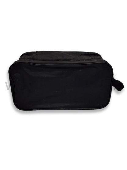 Borsa porta scarpe con cerniera nera