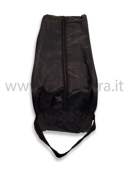 Borsa porta scarpe con cerniera nera