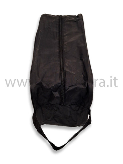 Borsa porta scarpe con cerniera nera