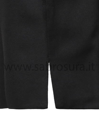 Gilet con spacchetti laterali nero