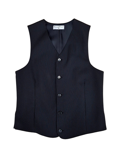 Gilet con spacchetti laterali gessato