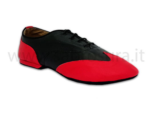 Jazz Mambo nappa nera e rossa tacco 1 cm