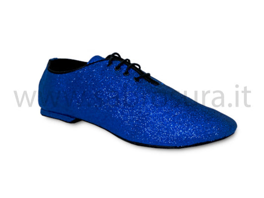 Jazz glitter fine blu tacco 1 cm